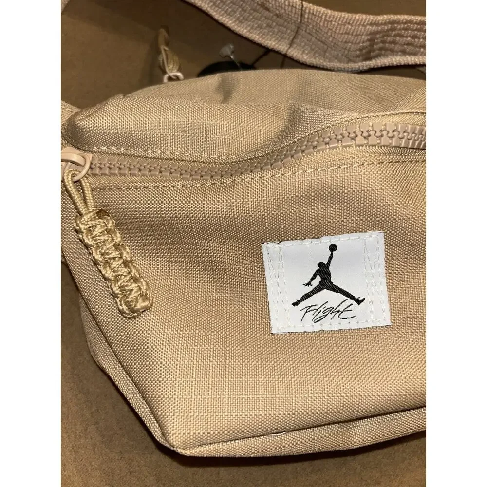 Jordan Flight Crossbody Waist Bag Pack Khaki Tan MA0799 Brand New Jordan Cordura